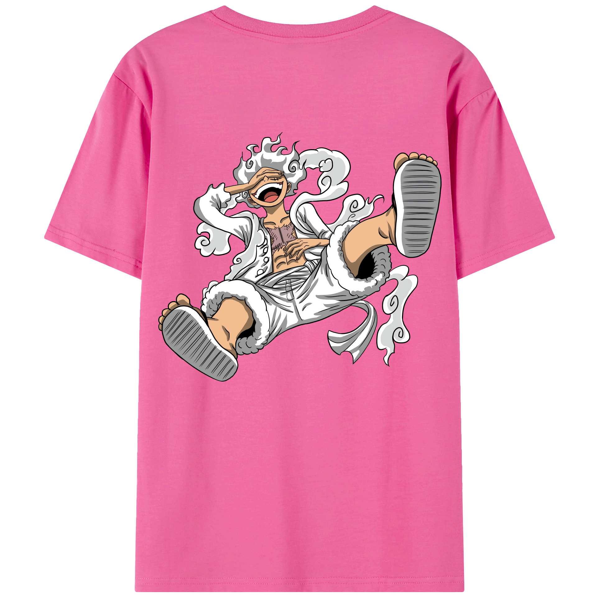 ワンピース モンキー・D・ルフィ ONE PIECE Monkey D. Luffy レディース半袖Tシャツ(バックプリント)